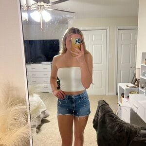 American Eagle Outfitters flower Jean Shorts
